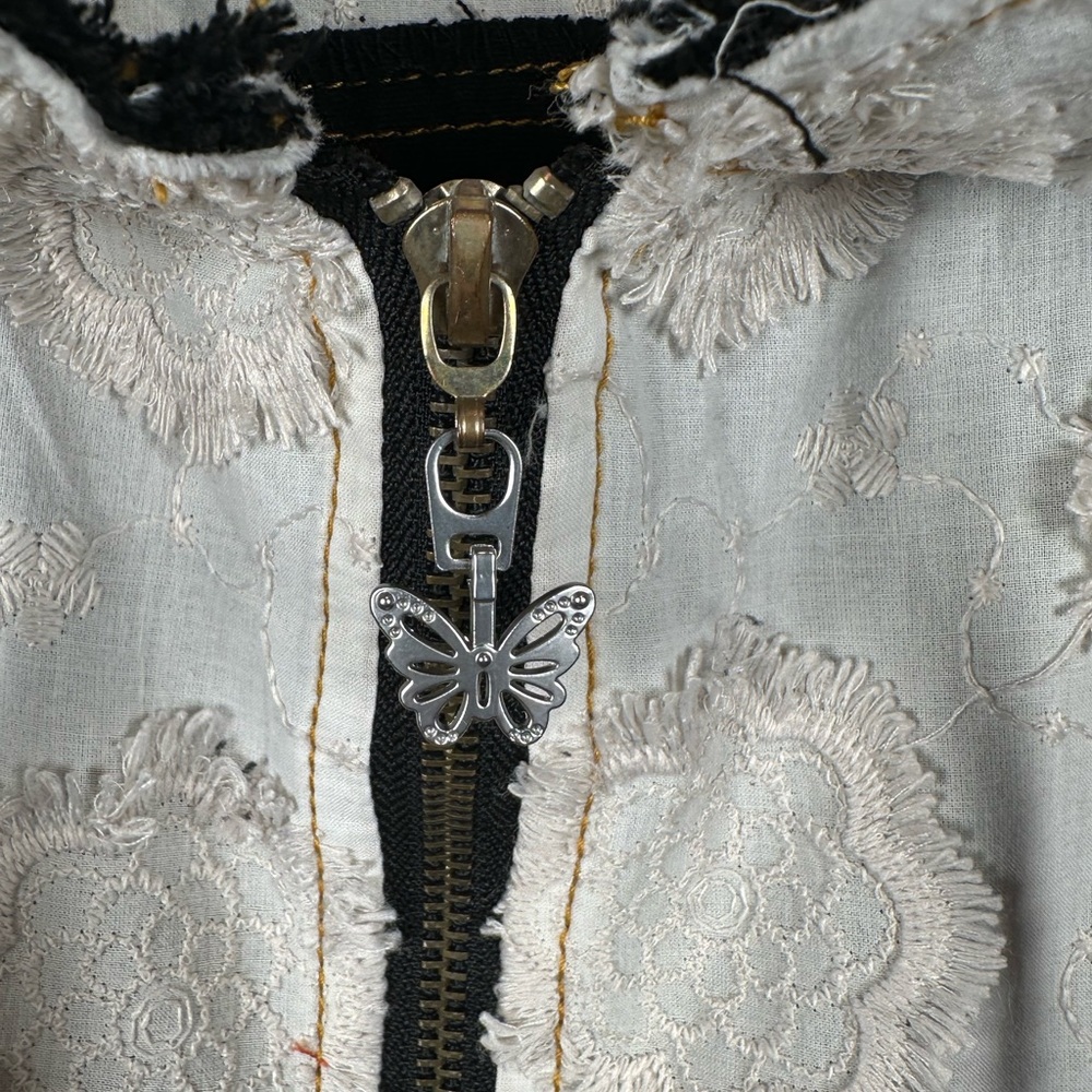 Pol Moonwake Hollow Boho Patchwork Hooded Jacket … - image 7